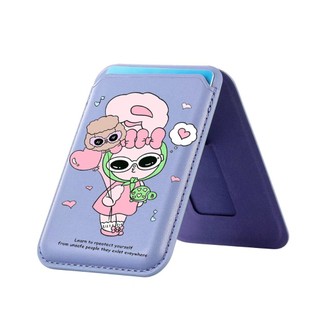 Mát Kính Mát Họa Tiết Thỏ Ví Cho iPhone 16 15 14 13 12 11 Pro Max Plus Thẻ Da Điện Thoại Cho Ốp Lưng Bỏ Túi Bao