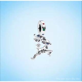 Hàng hóa tại chỗ Rose Gold thiên thần cánh Mặt dây chuyền DIY tình yêu gấu Bead Vòng đeo tay phụ kiện S925 Bạc