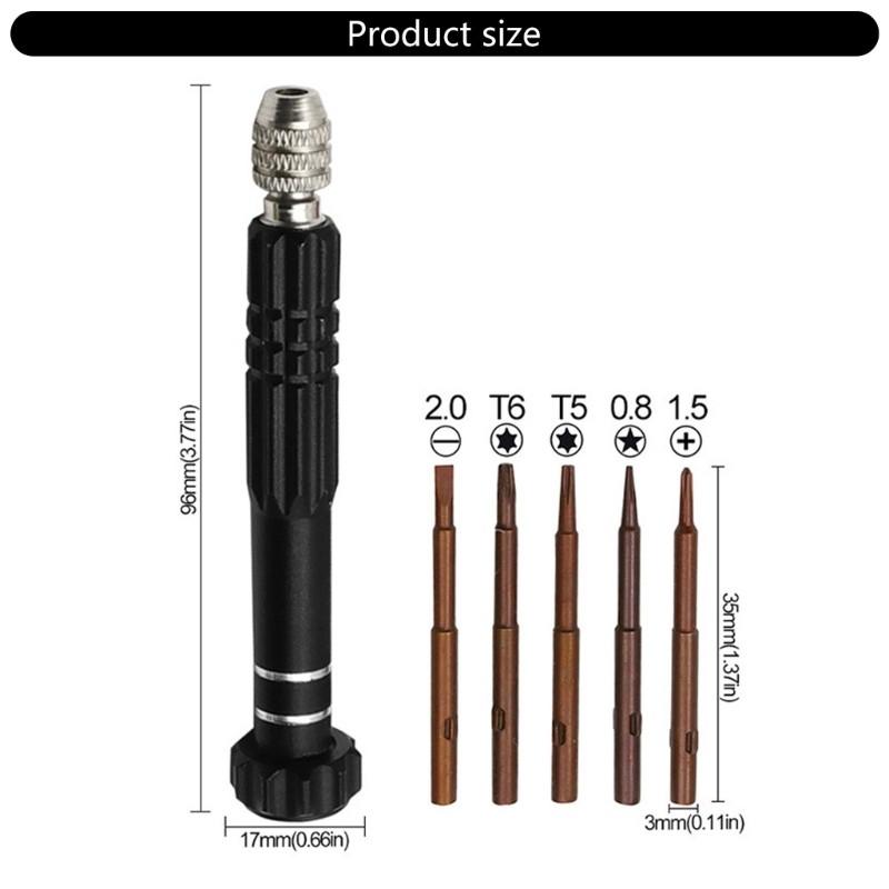 POP Chính Xác 5 Trong 1 Tua Vít Bộ Tháo Lắp Cho Máy Tính Kính Và Đồng Hồ Bảo Trì Cắm Trại Ngoài Trời Chuyên Nghiệp U