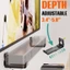 Giá đỡ loa Soundbar gắn tường có độ sâu có thể điều chỉnh Giá đỡ loa phù hợp đa năng Giá đỡ nổi giữ tới 30lb