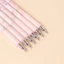 AFTEROF 6 Cái / hộp Bút Gel, Bút Mực Đen Khô Nhanh Hoa Tulip Hồng, 0.5mm ST Nib Dung Tích Lớn Bút Báo Chí Sinh Viên