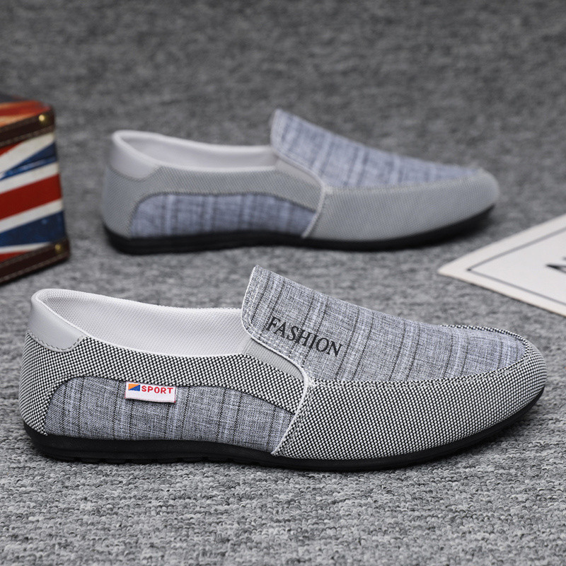 Giày vải Nam Low-Top mùa hè, thoáng khí, đế mềm chống trượt, phong cách Hàn Quốc, phù hợp mọi dịp