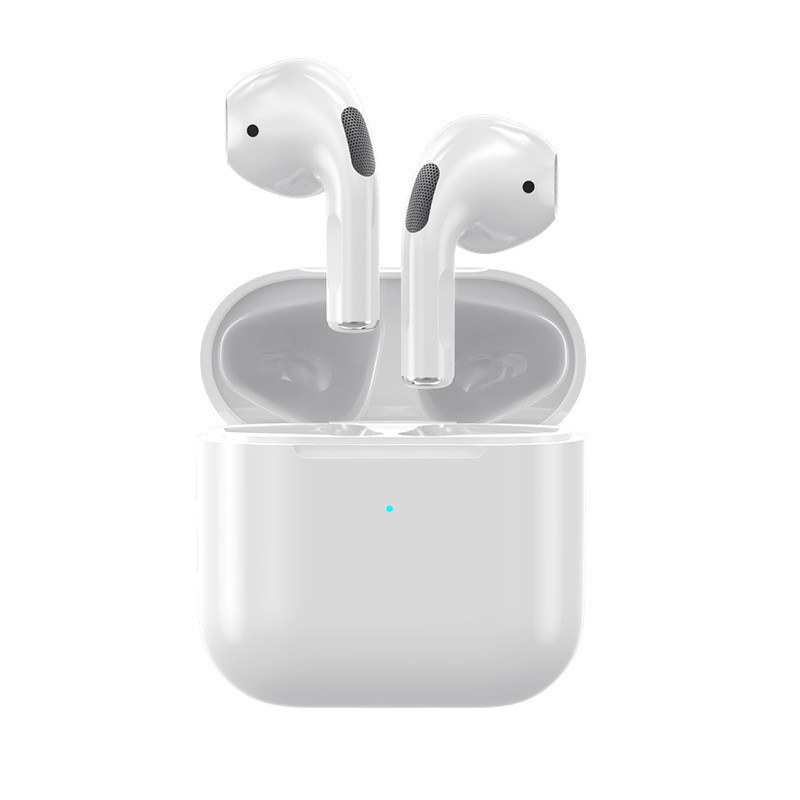 Tai Nghe Bluetooth Pro4 | Tai Nghe Không Dây Bán Trong Tai Mini Siêu Pin - Chống Ồn Hiệu Quả - Âm Thanh Sống Động - Đề Kháng Nước