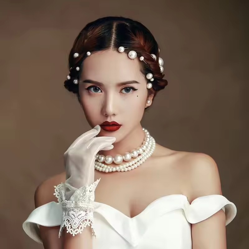 Kẹp tóc cưới hình chữ u mô phỏng ngọc trai - phụ kiện hoàn hảo cho cô dâu