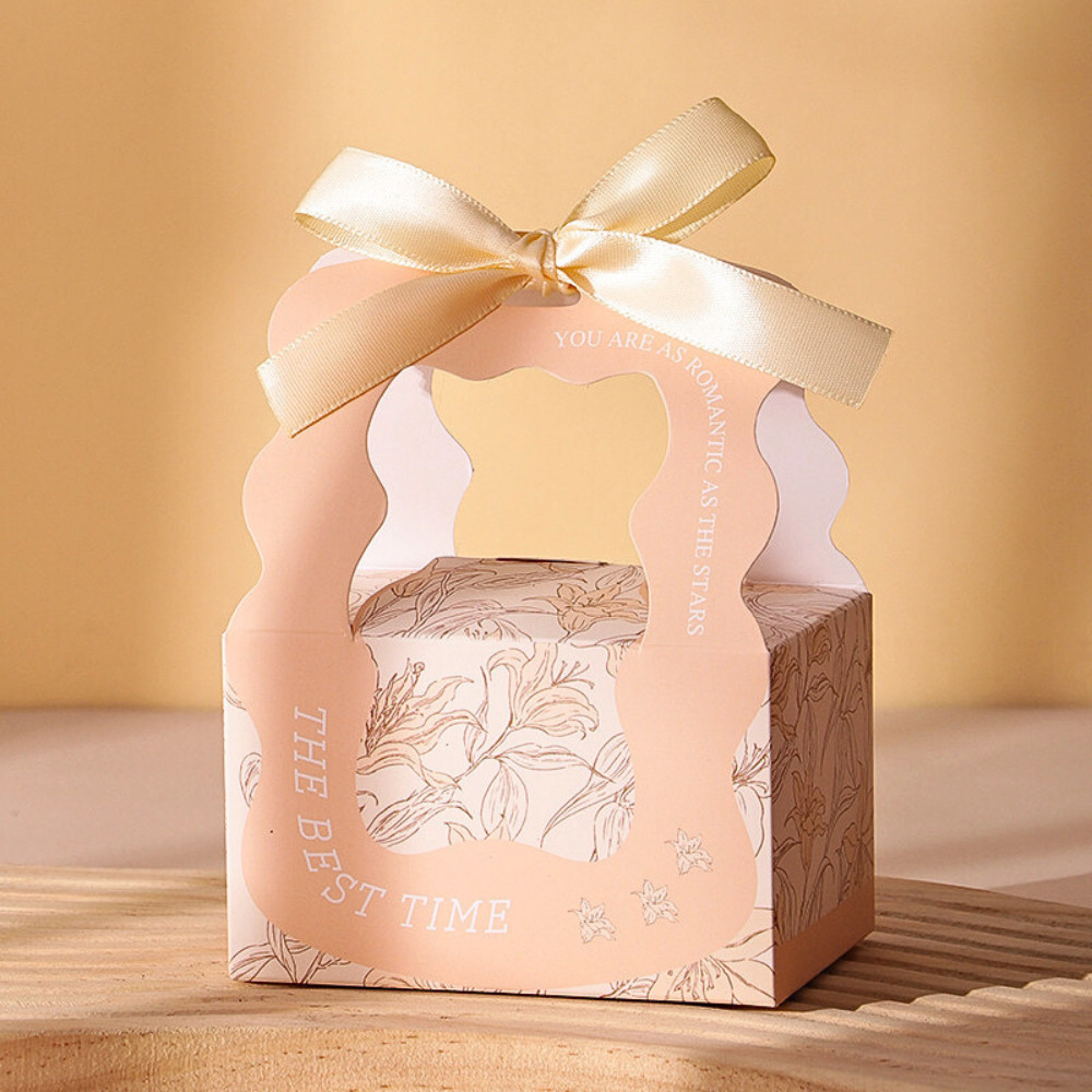 [Combo 2] Hộp đựng quà H60 nơ lụa sang trọng kẹo cưới bánh chocolate tặng khách hàng, hội nghị 8/3