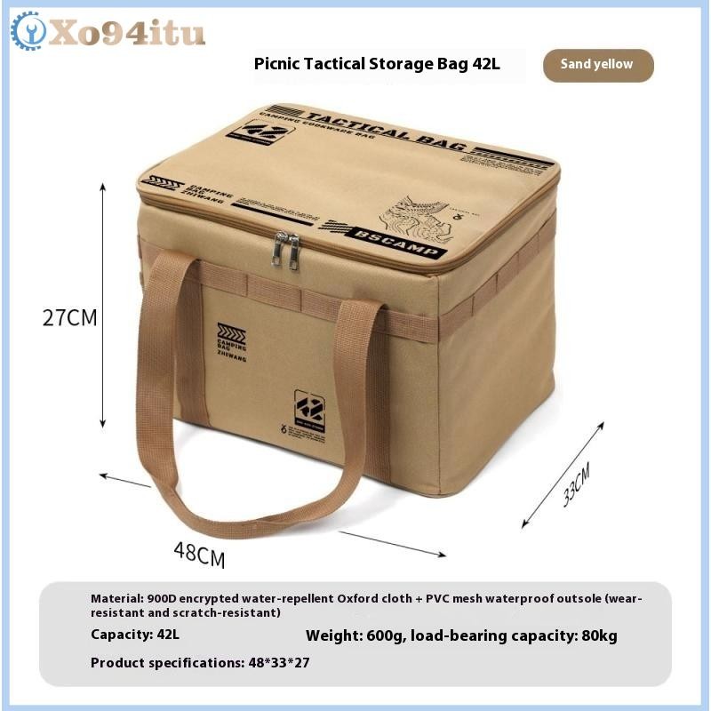 XOITU - Thiết Bị Bảo Quản Đồ Ăn Cắm Trại 30-42L, Túi Cách Nhiệt Gấp Gọn