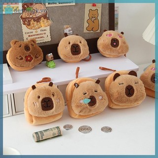 Deyangk Sáng Tạo Mới Capybara Anime Sang Trọng Ví Đựng Tiền Xu Thời Trang Ví Tròn Hoạt Hình Túi Mặt Dây Chuyền VN