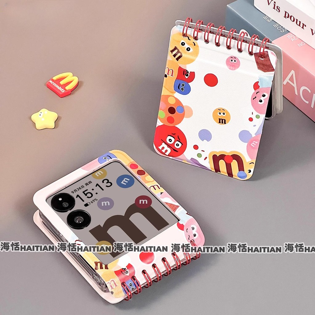 Ốp Điện Thoại Notebook Sáng Tạo Thích Hợp Cho Samsung Galaxy Zflip7 Hoạt Hình Dễ Thương Vỏ Bảo Vệ Z Flip 7 6 5 4 3 5G FE N3Flip MixFlip 2 Vỏ Gấp