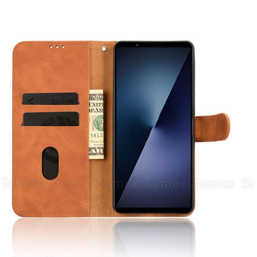 Ốp da lật cho SONY Xperia 1/5/10 II III IV V VI VII 5G, chống sốc, chống rơi, giá đỡ đứng, ví từ tính