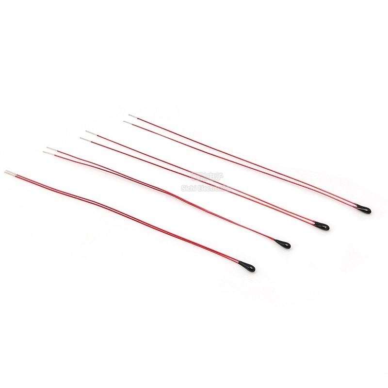 Điện trở nhiệt NTC 1% Đường đóng gói Đầu đen nhỏ MF52B B Giá trị 3950 Cảm biến nhiệt độ 10K 50K 100K
