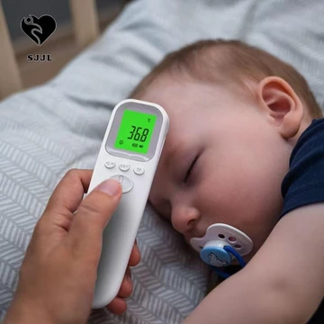 Nhiệt kế hồng ngoại kỹ thuật số SJJL, Máy đo nhiệt độ chính xác đa chức năng, Màn hình hiển thị LCD di động không tiếp xúc thực tế Máy đo nhiệt kế cầm tay dành cho người lớn