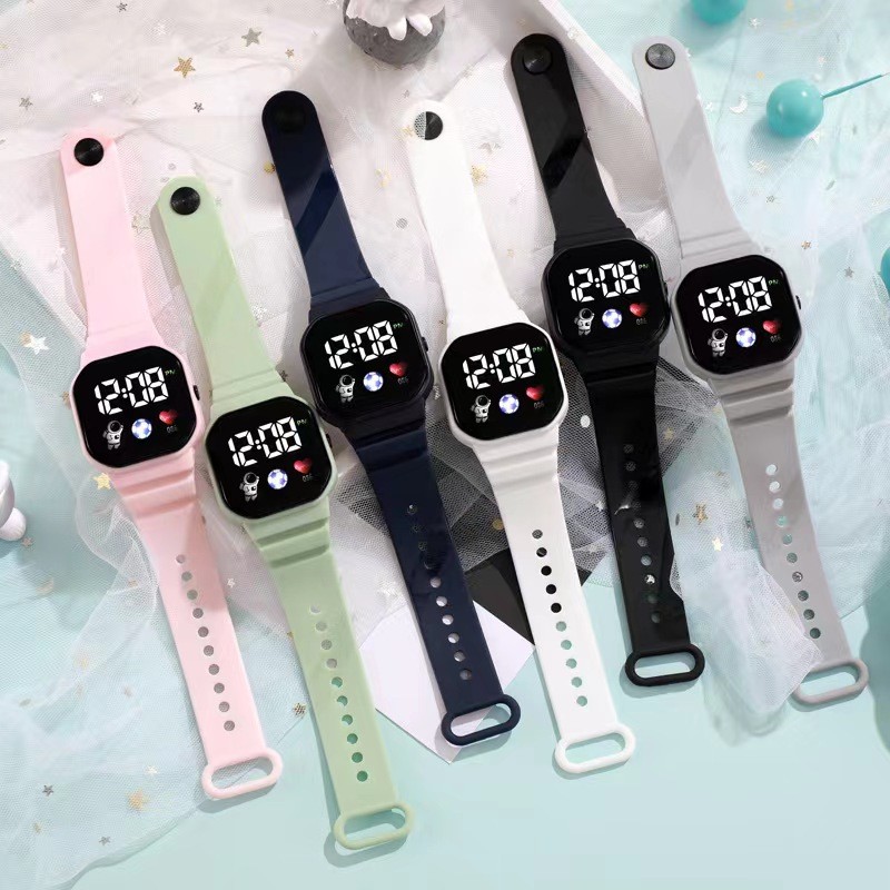 Đồng hồ đeo tay kỹ thuật số trẻ em chống nước Unicorn dành cho trẻ em Thiết kế học sinh sành điệu Không bao gồm hộp