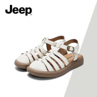 JEEP Nữ Mùa Hè Mới Phát Hành Xăng đan La Mã, Đế Mềm Thoáng Khí Chống Dây, Dép Ngoài Trời Dệt Đa Năng