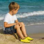 BORAGETE 1 Đôi Giày Aqua, Đế Cao Su Nhẹ Giày Nước, Tất Bơi Chống Trơn Trượt Unisex Cho Người Lớn Và Trẻ Em