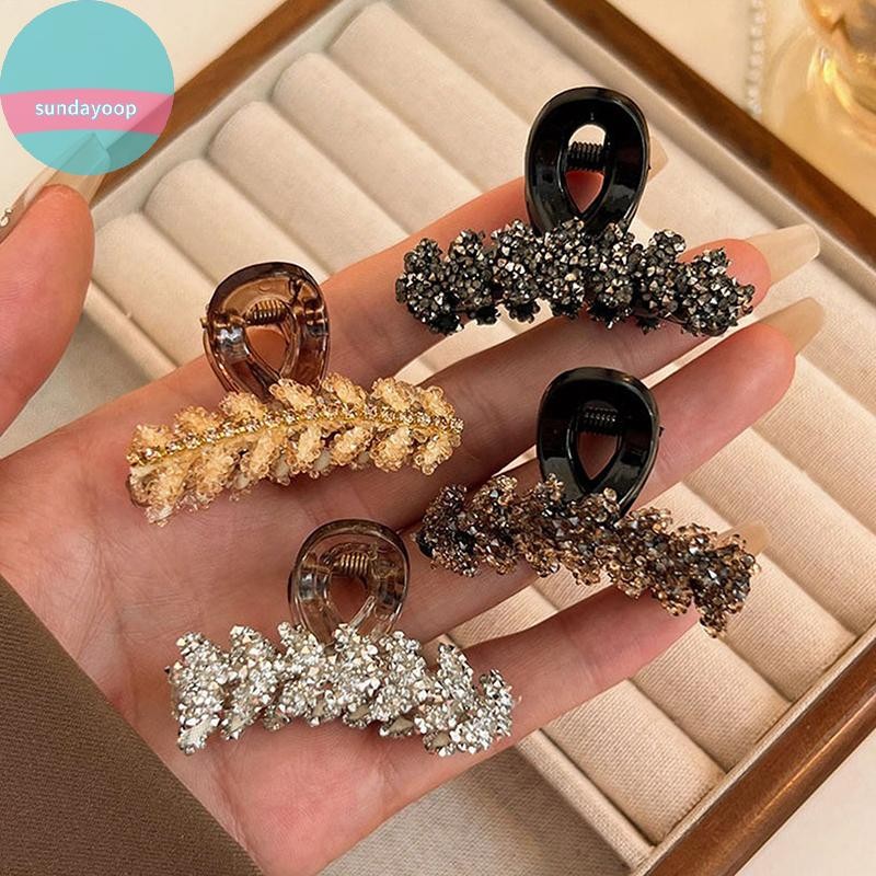 Sund 2 Chiếc Lúa Mì Viền Pha Lê Ánh Sáng Sang Trọng Tính Khí Kim Cương Giả Kẹp Dành Cho Nữ Bé Gái Ngọt Ngào Phụ Kiện Tóc Quà Tặng VN
