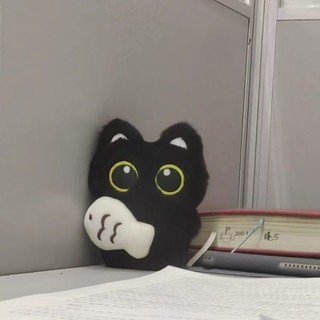 [COD] Móc khóa búp bê sang trọng cho mèo đen PURECOTTON0, Mặt dây chuyền túi đeo vai khăn quàng cổ, Vòng chìa khóa ô tô máy ảnh dễ thương Quà tặng