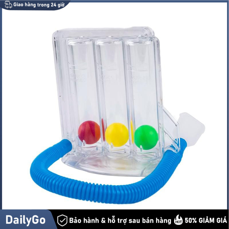 Máy tập hô hấp thở sâu Hệ thống đo lường bài 3 banh thổi Lấy hơi dài  Spiroometry Cải thiện Chức năng phổi