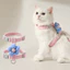 Dây nịt chó có dây xích Dây đeo an toàn cho chó mèo nhẹ cho chó mèo