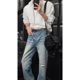 Áo sơ mi nam dài tay thiết kế Hàn Quốc, phong cách trung tính