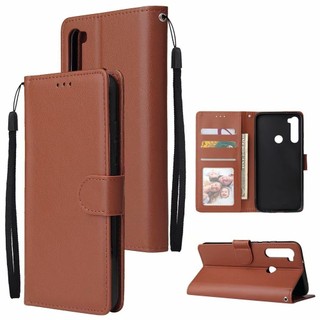 Ốp Lưng Cho Realme 6 5 5i 5s 6i 3 x2 Pro XT X50 C3 Ốp Lưng Điện Thoại Flip Cover pu Ví Da Có 3 Thẻ Túi Ảnh TPU Silicon