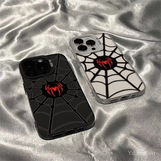 Nhãn Người Nhện Dạo Phố Thời Trang Cao Cấp Sáng Tạo Ốp Lưng Trong Suốt Thích Hợp Cho iphone15 16pro 14 13pro 12 11promax x 7plus 14promax 13plus 12pro Vỏ Điện Thoại Chống Sốc