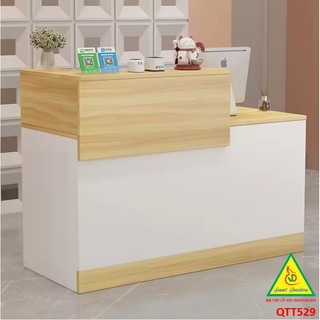 Bàn thu ngân, lễ tân, tính tiền bằng gỗ MDF QTT529 - NỘI THẤT LẮP RÁP VIENDONGADV