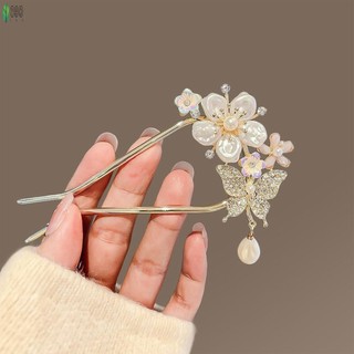 Tóc có bướm Hanfu phù hợp với hình chữ u và tua rua, dành cho tóc dài và dày