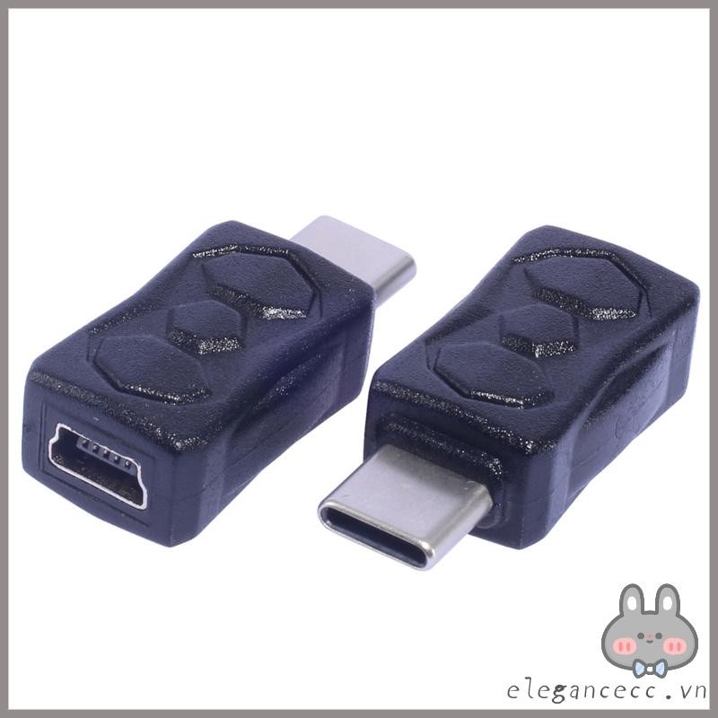 Bộ chuyển đổi sạc ELEGA Mini USB sang Type C Đầu chuyển đổi từ đầu cái sang đầu đực