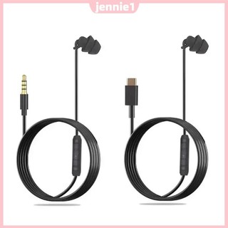 Tai nghe có dây 3,5mm / Type-c Tai nghe nhét tai Tai nghe một bên có Mic Tai nghe một bên Tai nghe có dây silicon mềm cho điện thoại thông minh MP3 [jennie1.vn]