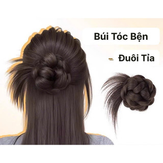Tóc Giả BÚI BỆN KẸP ĐUÔI TỈA, Tóc Giả BÚI BỆN Hình Hoa HaminStore