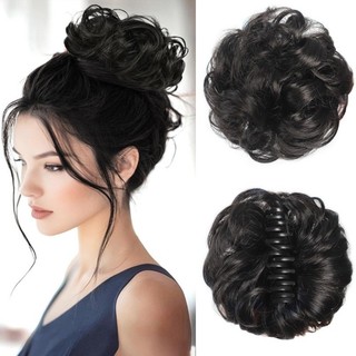 Kẹp nối dài NCE Bun với tóc tổng hợp, tạo kiểu tóc nhanh và tự nhiên, phù hợp để làm bun hoặc mở rộng đuôi ngựa.