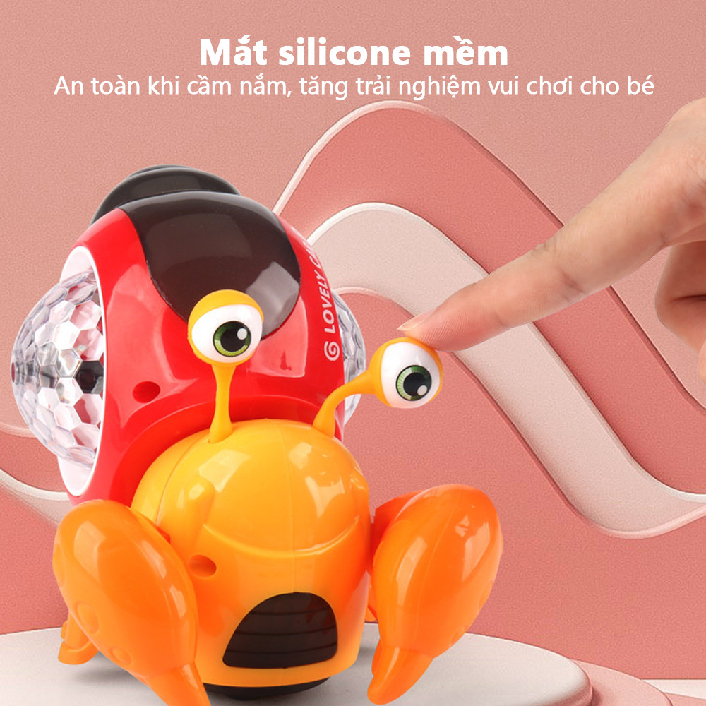 Electric Swivel Wheel Toy Car with Automatic Obstacle Cute Snail-shaped Car Light Projection Children's Toy