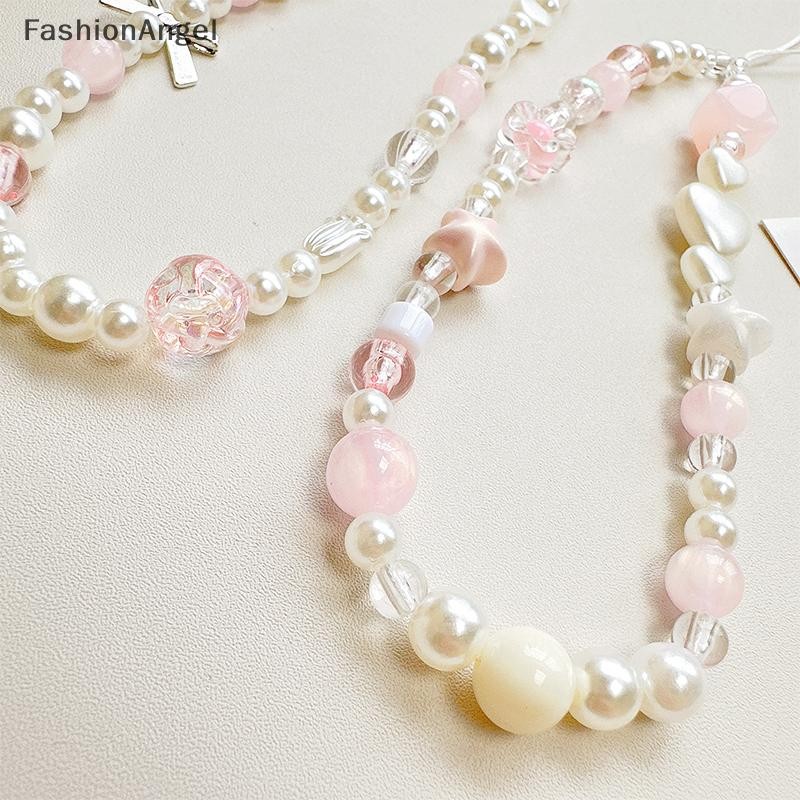 FashionAngel Ngọc Trai Tình Yêu Mặt Dây Chuyền Móc Khóa Đính Hạt Dây Điện Thoại Trang Trí Phụ Kiện Quà Tặng Ngăn Ngừa Mất Điện Thoại Di Động Dây VN
