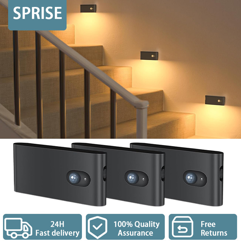 Cảm biến chuyển động BẤT BẤT Đèn ngủ Đèn cầu thang Đèn cảm ứng LED từ tính màu trắng ấm áp trong nhà cho hành lang, cầu thang, phòng tắm Gói 1 / 3