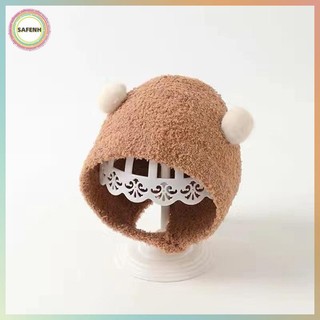 Mũ len lông cừu trẻ em SAFENH có bảo vệ tai VN