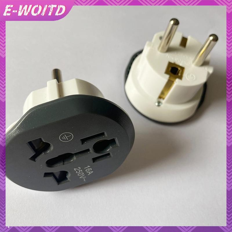 E-woitd 1 CÁI EU Cắm Adapter Đa Năng 16A USto EU Ổ Cắm Chuyển Đổi AU US UK CN Sang EU HNVN