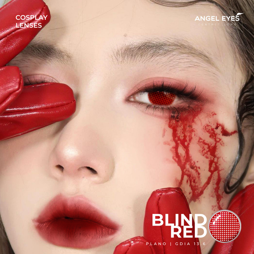 [HÀNG MỚI VỀ] Lens Cosplay cao cấp Angel Eyes nhiều mẫu hóa trang Đỏ, Trắng, Mù | Kính áp tròng hóa trang Halloween
