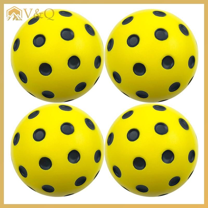 Littleloves1 1 / 3 Bóng Pickleball Trong Nhà 74mm Huấn Luyện Mái Chèo Xốp Pickleball Mềm Im Lặng Cho Cạnh Tranh Và Thực Hành EN