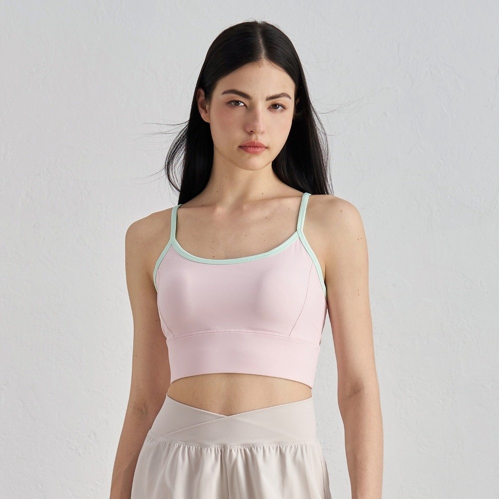 Áo Vest thể thao HARRIETT, màu sắc tương phản Đồ lót tập yoga thoải mái, Thiết kế nối thời trang Áo ngực tập thể dục chống ẩm thoáng khí Yoga