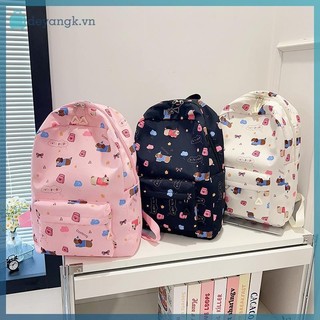 Deyangk Hoạt Hình Dễ Thương Chó Con In Ba Lô Dung Tích Lớn Thường Ngày Học Sinh Schoolbag Thời Trang Tinh Tế Cá Tính Xu Hướng Túi Du Lịch Quà Tặng VN