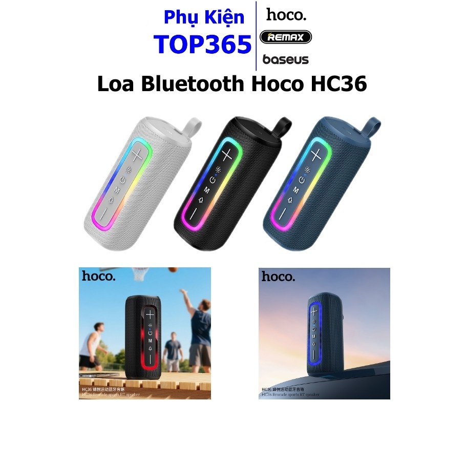 LOA BLUETOOTH HOCO HC36 Đèn Led Đổi Màu | Shopee Việt Nam