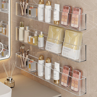 [HÀNG LOẠI 1] Kệ Dán Tường Trong Suốt Đựng Mỹ Phẩm, Kệ Treo Nhà Tắm Đa Năng Nhựa Acrylic Cứng Cáp