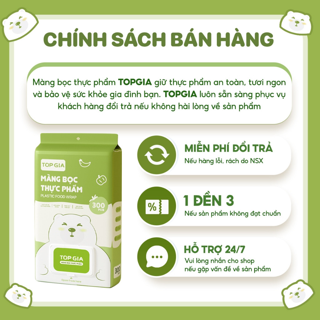 Combo 900 Túi Màng Bọc Thực Phẩm TopGia Hộp Rút Treo Tường Co Giãn Đa Năng Tiện Lợi Xuka