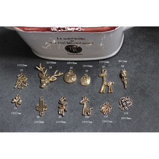 Phụ kiện trang sức bông tai DIY Bông Tai Bông tai hợp kim Hàn Quốc hình học xương rồng Hươu bông hoa Vật liệu mặt dây chuyền