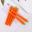 GETVOW 1 / 5 Bút Gel, Bút xóa khô nhanh 0,5mm, Mô phỏng bền bỉ Viết cà rốt Văn phòng phẩm Bút đen