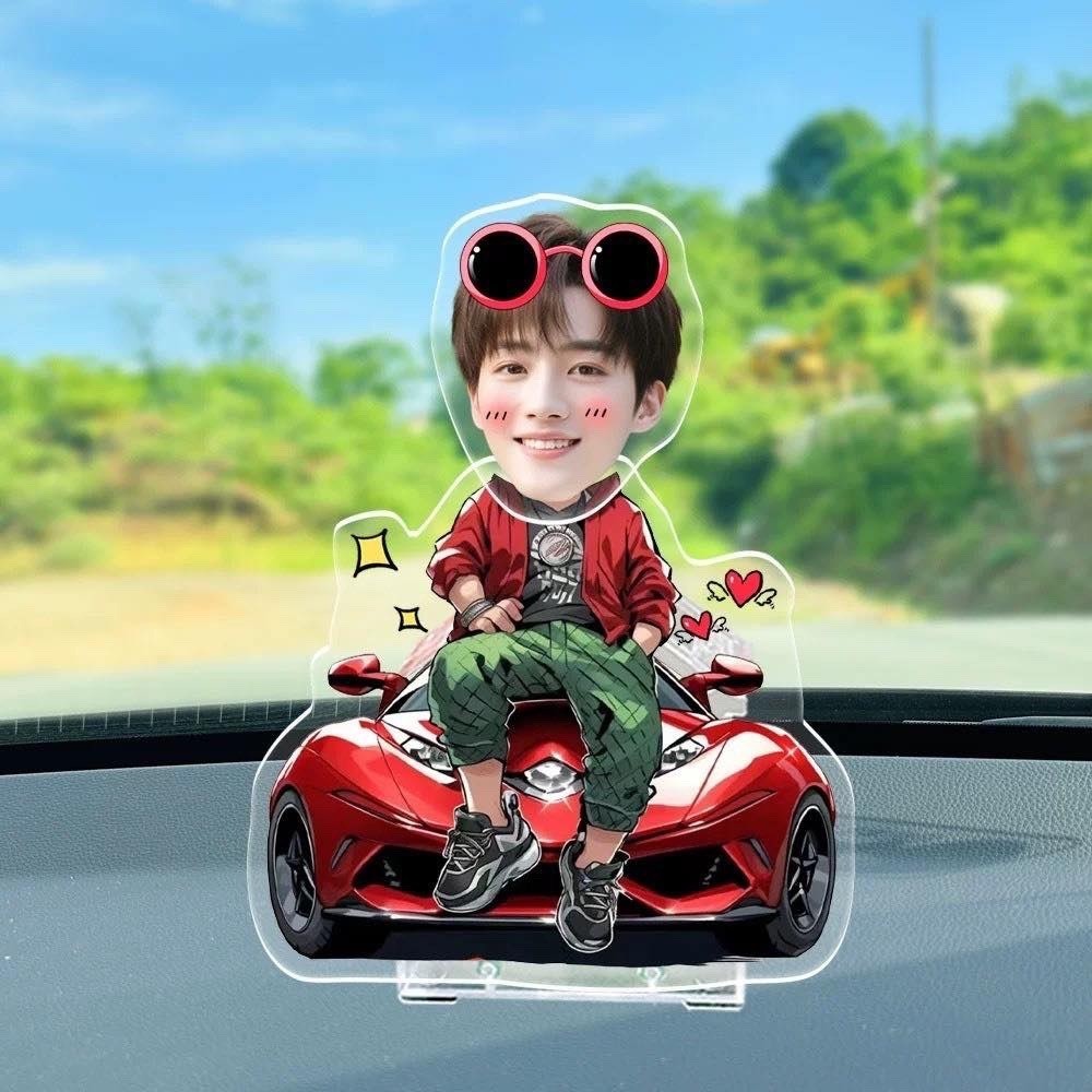 Stande lắc đầu in Uv giá rẻ, trang trí ô tô, bàn làm việc  - Xưởng quà tặng Sango