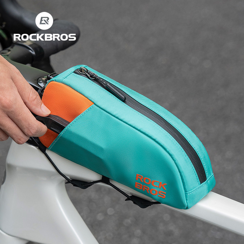Rockbros Xe Đạp Top Ống Túi Nhiều Màu Sắc Khung Xe Đạp Túi Di Động An Toàn Bên Túi MTB Xe Đạp Đường Bộ Túi Trước Thiết Bị Đi Xe Đạp