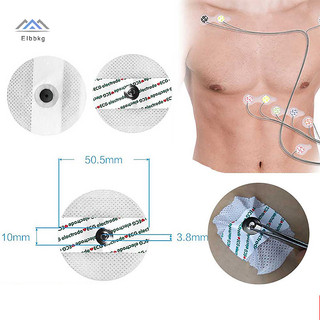 ELBBKG 50 Cái / túi Miếng đệm điện cực dùng một lần Phụ kiện ECG EKG Miếng đệm điện cực không dệt ECG Kích thích cơ bắp Mới