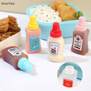 < Beartwo > 2 Chai Nước Sốt Gia Vị Di Động Sốt Cà Chua Salad Hộp Đựng Đẹp