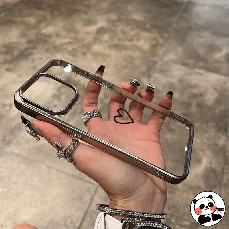 Ốp Khung Mạ Điện Cho Samsung Galaxy S24 S23 S22 S21 Plus Note 20 Ultra S20 FE F15 A15 M15 5G 4G Ốp Lưng Sang Trọng Đơn Giản Dễ Thương Trong Suốt TPU Mềm Trong Suốt Vỏ Điện Thoại